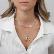 Klassische Paperclip Kette [Sterlingsilber]