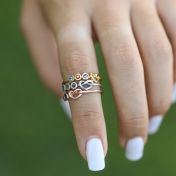 Ties of The Heart Birthstone Ring [Sterling Silver]
