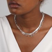 Klassische Paperclip Kette [Sterlingsilber]