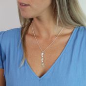 Collana Sentiero di Famiglia con Nome e Pietra di Nascita [Argento 925]