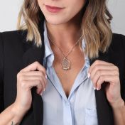 Collier Arbre Familial avec Noms [Argent 925] 