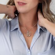 Collier Arbre Familial avec Noms [Argent 925] 