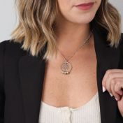 Collier Arbre Familial avec Noms [Argent 925] 