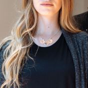 Collier Braille Initiale Classique Pendentif Rond [Argent 925]