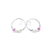 Orecchini Amore Materno Martellati [Argento 925]