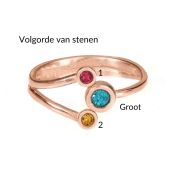 Moedersliefde - Dubbele Liefde [Rose Goud Verguld]