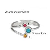 Mutterliebe Ring - Doppelte Liebe [Sterlingsilber]