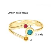 Anillo Amor de Madre - Doble Amor [Bañado en Oro de 18K]