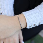 Moon Sparkle Adjustable Bracelet [Sterling Silver]