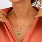 Anna Dubbele Laag Ketting [18K Goud Vermeil] - met Bedels