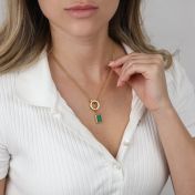 Anna Dubbele Laag Ketting [18K Goud Vermeil] - met Bedels