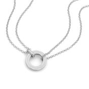 Anna Double Layer Necklace [Sterling Silver] - with Name Charms
