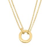Anna Double Layer Necklace [18K Gold Plated] - with Zodiac Signs
