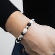 Argent Nacht Naam Armband [Sterling Zilver]