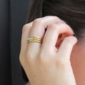 Springy Aurous Stability Ring [18K Gold]