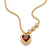 Ties of Love Birthstone Necklace with Diamonds [18K Gold Vermeil]