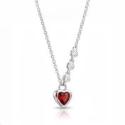 Ties of Love Birthstone Necklace with Diamonds [Silver]