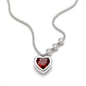 Ties of Love Birthstone Necklace with Diamonds [Silver]