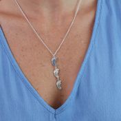 Familienpfad Kette mit Namen [Sterlingsilber]
