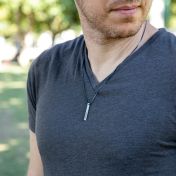 Classic Bar Name Necklace - Sterling Silver