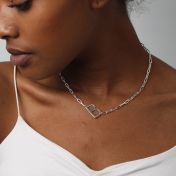 Collana Sii Te Stesso con Iniziale [Argento 925]