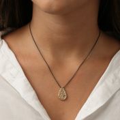Threads of Life Big Drop Birthstone Necklace [10K Gold]
