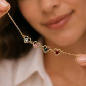Ties of Love Frame Birthstone Bracelet [18K Gold Vermeil]
