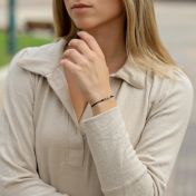 Talisa Stars Birthstone Bracelet - Blue String [Sterling Silver]