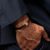 Dark Cuban Link Chain Name Bracelet