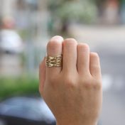 Bague Vague Infinie [Plaqué Or 18ct]