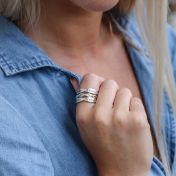 Unendliche Welle Ring [Sterlingsilber]