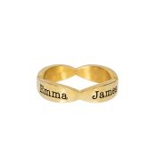 Anello Bocciolo con Nome [Placcato Oro 18kt]