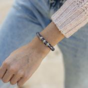 Bracciale Oceano Blu Inciso [Argento 925]