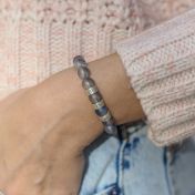 Bracciale Oceano Blu Inciso [Argento 925]
