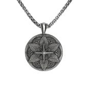 Body and Mind Name Necklace for Men - Sterling Silver