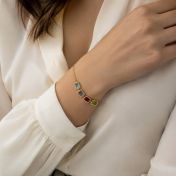 Dazzling Love Cascade Birthstone Bracelet [18K Gold Vermeil]