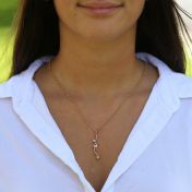 Roots of Love Necklace Vertical [Rose Gold Plated]