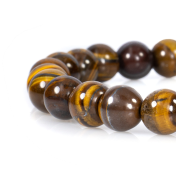 Pulsera de Hombre con Nombre de Ojo de Tigre Marrón
