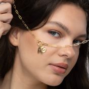Bubble Initial Charm Necklace [18K Gold Vermeil]