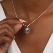 Stieroog Geboortesteen Ketting [Sterling Zilver]