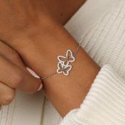 Butterfly Couple Bracelet [Sterling Silver]