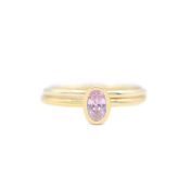 Anello Carina - Ovale Verticale [Placcato Oro 18kt]