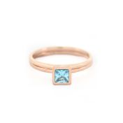 Carina Ring. Square [18K Rose Gold Plated]
