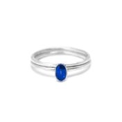 Carina Ring Oval vertikal [Sterlingsilber]