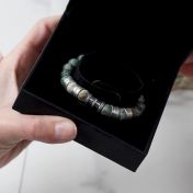 Bracelet Turquoise Prénom avec Croix pour Femme [Argent 925] 