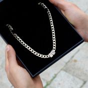 Cuban Link Chain With Names - 8mm [18K Gold Plated]