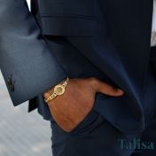 Cuban Link Chain Map Bracelet [18K Gold Vermeil]