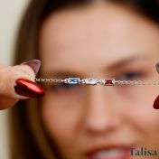 Dazzling Love Birthstone Bracelet [Sterling Silver]
