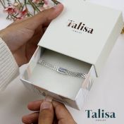 Bracelet Maille Emma avec Prénoms [Argent 925]