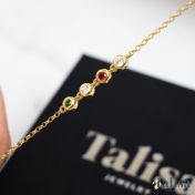 Enchanted Stars Birthstone Bracelet [18K Gold Plated]